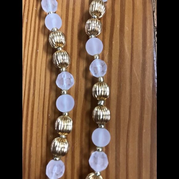 J Crew Beaded Ribbon Necklace - Picture 3 of 5